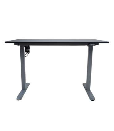 Töölaud ERGO LIGHT 1-mootoriga 120x60xH73-118cm, must/hõbehall