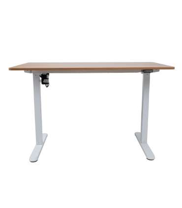 Töölaud ERGO LIGHT 1-mootoriga 120x60xH73-118cm, tamm/valge