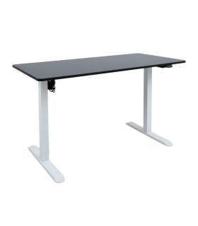 Töölaud ERGO LIGHT 1-mootoriga 120x60xH73-118cm, must/valge