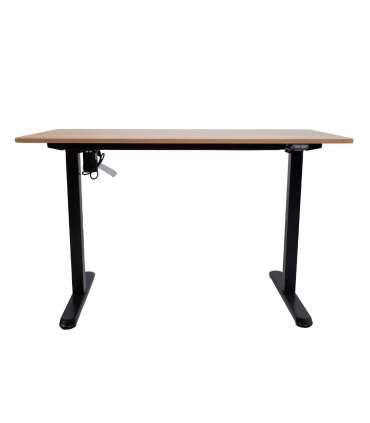 Töölaud ERGO LIGHT 1-mootoriga 120x60xH73-118cm, tamm/must