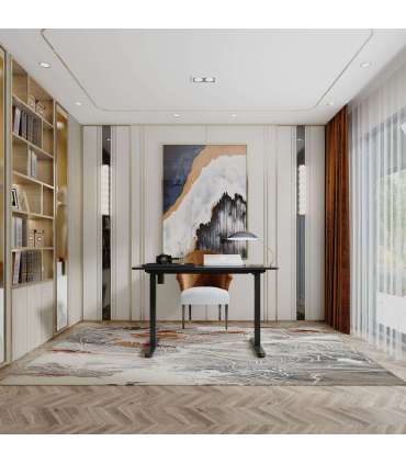 Töölaud ERGO LIGHT 1-mootoriga 120x60xH73-118cm, valge/must