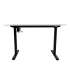 Töölaud ERGO LIGHT 1-mootoriga 120x60xH73-118cm, valge/must