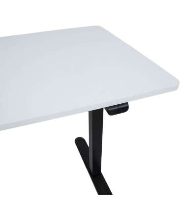 Töölaud ERGO LIGHT 1-mootoriga 120x60xH73-118cm, valge/must