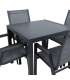 Aiamööblikomplekt DELGADO laud ja 4 tool
