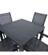 Aiamööblikomplekt DELGADO laud ja 4 tool
