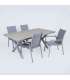 Aiamööblikomplekt CORINNA laud ja 4 tool