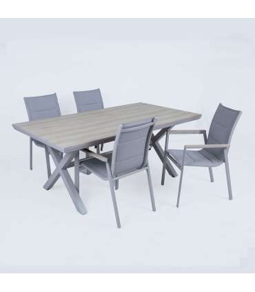 Aiamööblikomplekt CORINNA laud ja 4 tooli