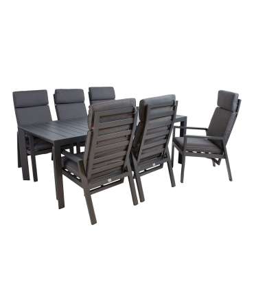 Aiamööblikomplekt TOMSON laud ja 6 tooli