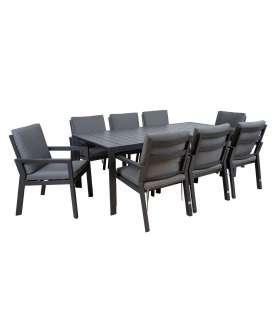 Aiamööblikomplekt TOMSON laud ja 8 tooli