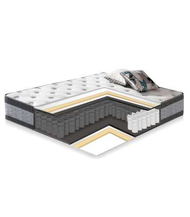 Voodi VOKSI madratsiga HARMONY DUO 160x2