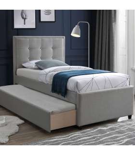 Voodi OSWALDO 90x200cm, kahe madratsiga 