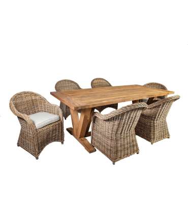 Söögilauakomplekt KATALINA 6-tooliga