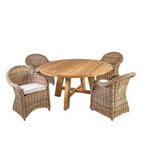 Söögilauakomplekt KATALINA 4-tooliga