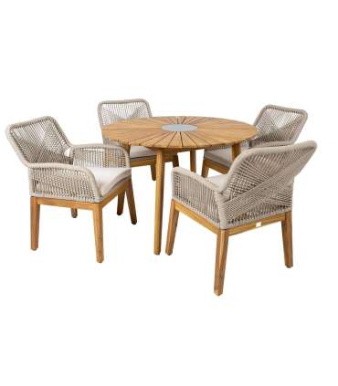 Aiamööblikomplekt FLORIDA laud ja 4 tool