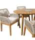 Aiamööblikomplekt FLORIDA laud ja 4 tooli, beež