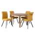 Söögilauakomplekt CHICAGO NEW ümmargune laud ja 4 tooli 10588