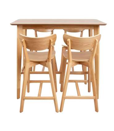 Baarilauakomplekt ROXBY 4-tooliga, 120x60xH105cm