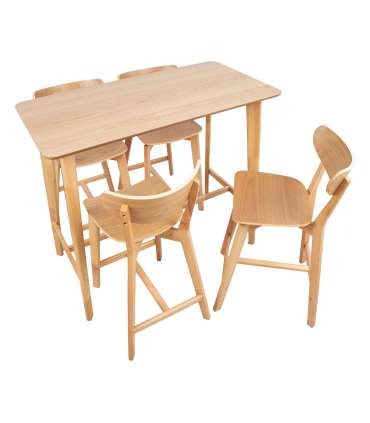 Baarilauakomplekt ROXBY 4-tooliga, 120x60xH105cm