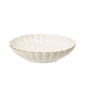 Taldrik SHELL D20xH4,5cm, portselan