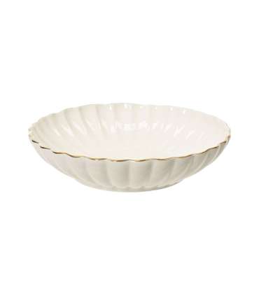 Taldrik SHELL D20xH4,5cm, portselan