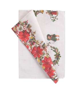 Скатерть CHRISTMAS 50x136cm, рождественский узор