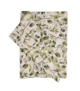 Linik HOLLY 43x116cm, papli lehed, 80% puuvill, 20% polüester, kangas 352