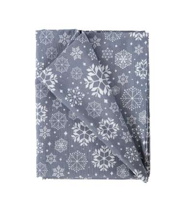 Laudlina WINTER FLOWERS, 136x220cm, lumehelbed, 50%polüester, 50%puuvill, kangas 384