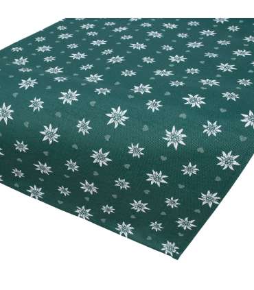 Linik HOLLY 43x116cm, roheline Edelwaiss, 80% puuvill, 20% polüester, kangas 444