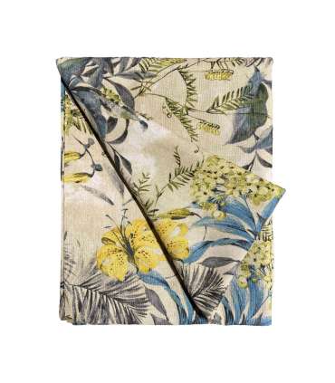 Laudlina LONETA NEW 136x220cm, liiliad, 50% polüester, 50% puuvill, kangas 479