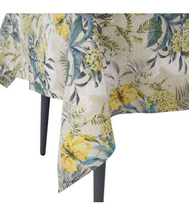 Laudlina LONETA NEW 136x220cm, liiliad, 50% polüester, 50% puuvill, kangas 479