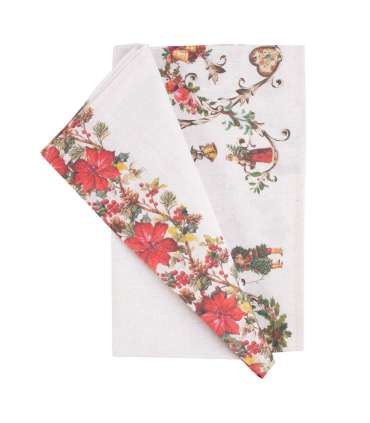 Скатерть CHRISTMAS 136x220cm, рождественский узор