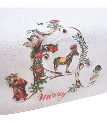 Скатерть CHRISTMAS 136x220cm, рождественский узор