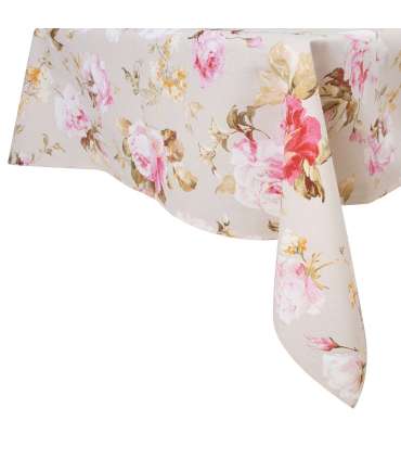 Laudlina ROSES 136x220 cm, roosid, 80% puuvill, 20% polüester, kangas 334