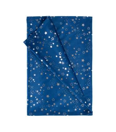 Linik GLORY 2, 45x116cm, tähed sinisel sametisel kangal, 100% polüester, kangas 569