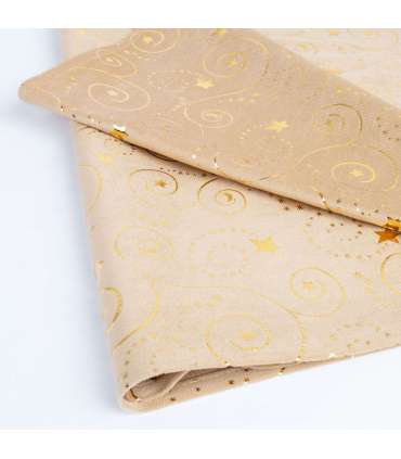 Linik GLORY 2, 45x150cm, kuldsed jooned, 100% polüester, kangas 570