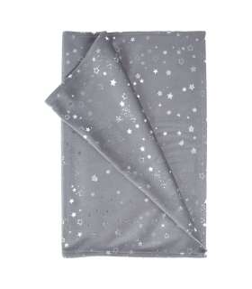 Linik GLORY 2, 45x116cm, tähed hallil sametisel kangal, 100% polüester, kangas 571