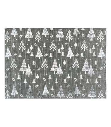 Linik GLORY 30x45cm, hõbedased kuused, 100% polüester, kangas 403