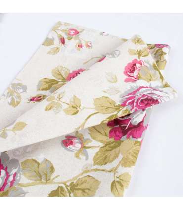 Linik LONETA 43x116cm, roosidega, 50% puuvill, 50% polüester, kangas 422