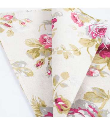 Linik LONETA 43x116cm, roosidega, 50% puuvill, 50% polüester, kangas 422