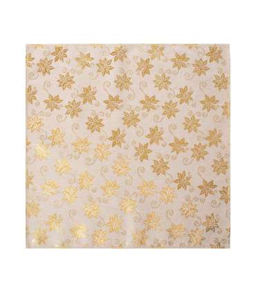 Linik GLORY 68x68cm, kuldsed jõulutähed, 100% polüester, kangas 567