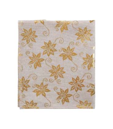 Linik GLORY 68x68cm, kuldsed jõulutähed, 100% polüester, kangas 567