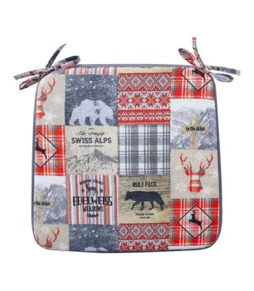 Toolikate WINTER 39x39cm, paksus 2,5cm, talv ja loomad, 50% puuvill, 50% polüester, kangas 454