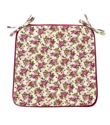 Toolikate LONETA NEW 39x39cm, paksus 2,5cm, lilla roos, 50% puuvill, 50% polüester, kangas 477