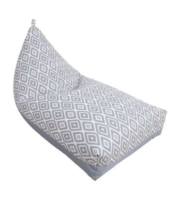 Kott tool ROMB 130x80x20/70cm, hallid rombid/hall, 100% polüester, kangas 351/895