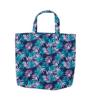 Kott MY BAG 48x44cm, sangadega, lehed, 20% puuvill, 80% polüester, kangas 336