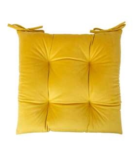 Toolipadi VELVET 2, 40x40cm, kollane