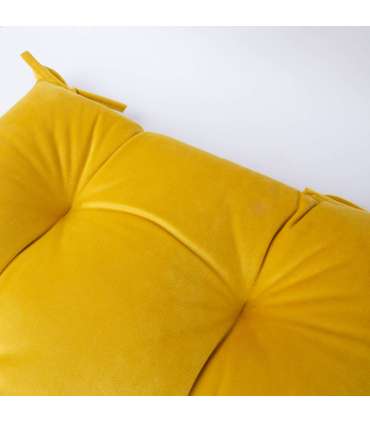 Toolipadi VELVET 2, 40x40cm, kollane