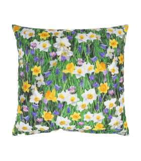 Padi HOLLY 45x45cm, lukuga, kevadlilled, kangas 100% puuvill, kangas 415