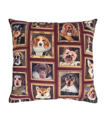 Padi HOLLY 45x45cm, lukuga, koerad raamis, 100% puuvill, kangas 438