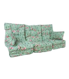 Kiigepadjad ROMA 108x56x10cm, 3tk, 80% puuvill, 20% polüester